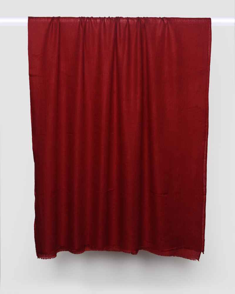 Pashmina Wool Diamond Weave Shawl Maroon